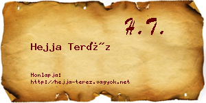 Hejja Teréz névjegykártya